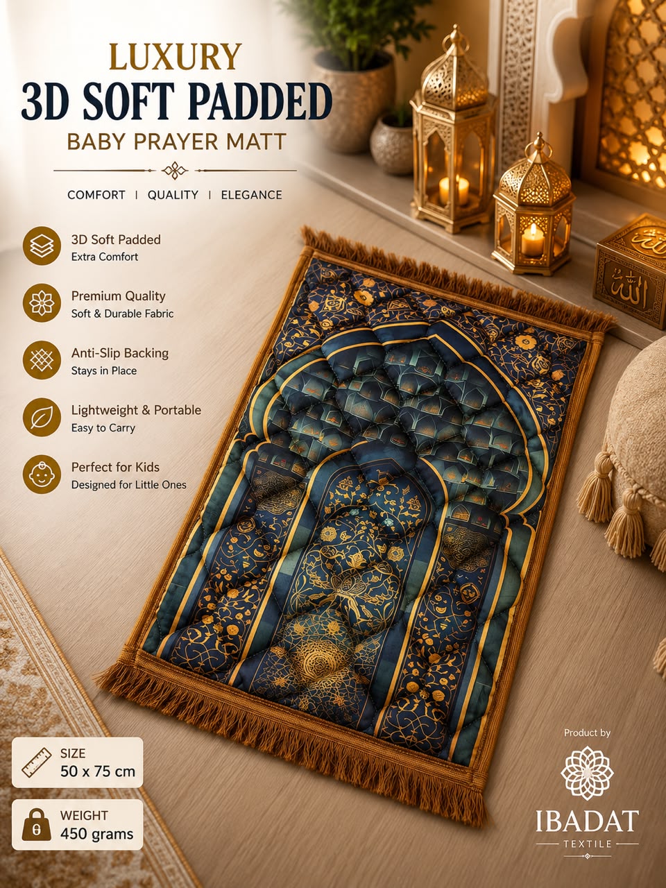 Diyarul Hafiz Premium Prayer Mat (Janamaz)