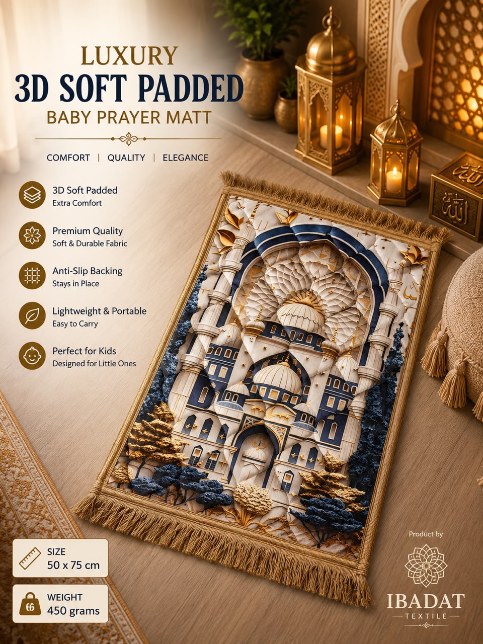 Diyarul Hafiz Premium Prayer Mat (Janamaz)