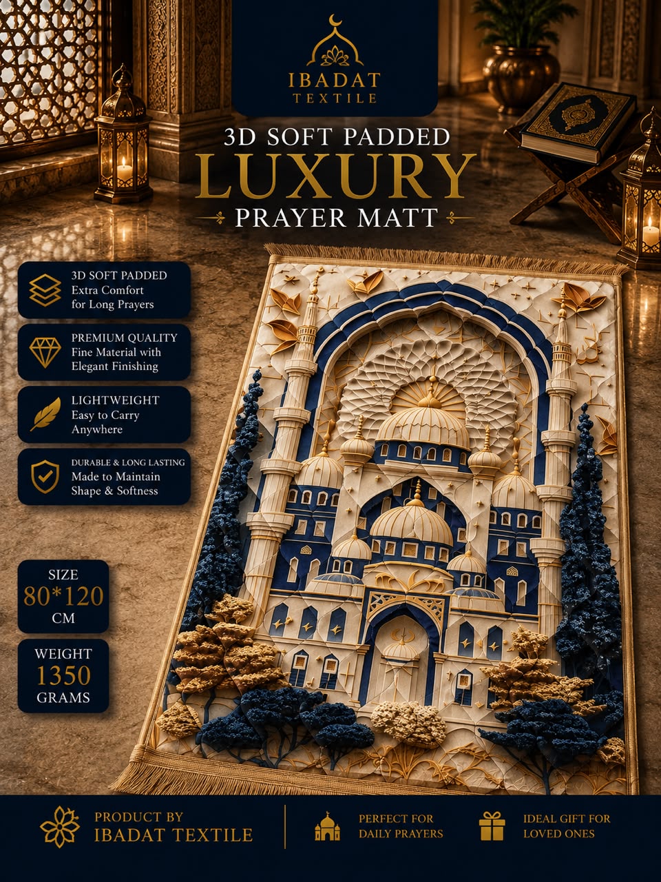 Diyarul Hafiz Premium Prayer Mat (Janamaz)