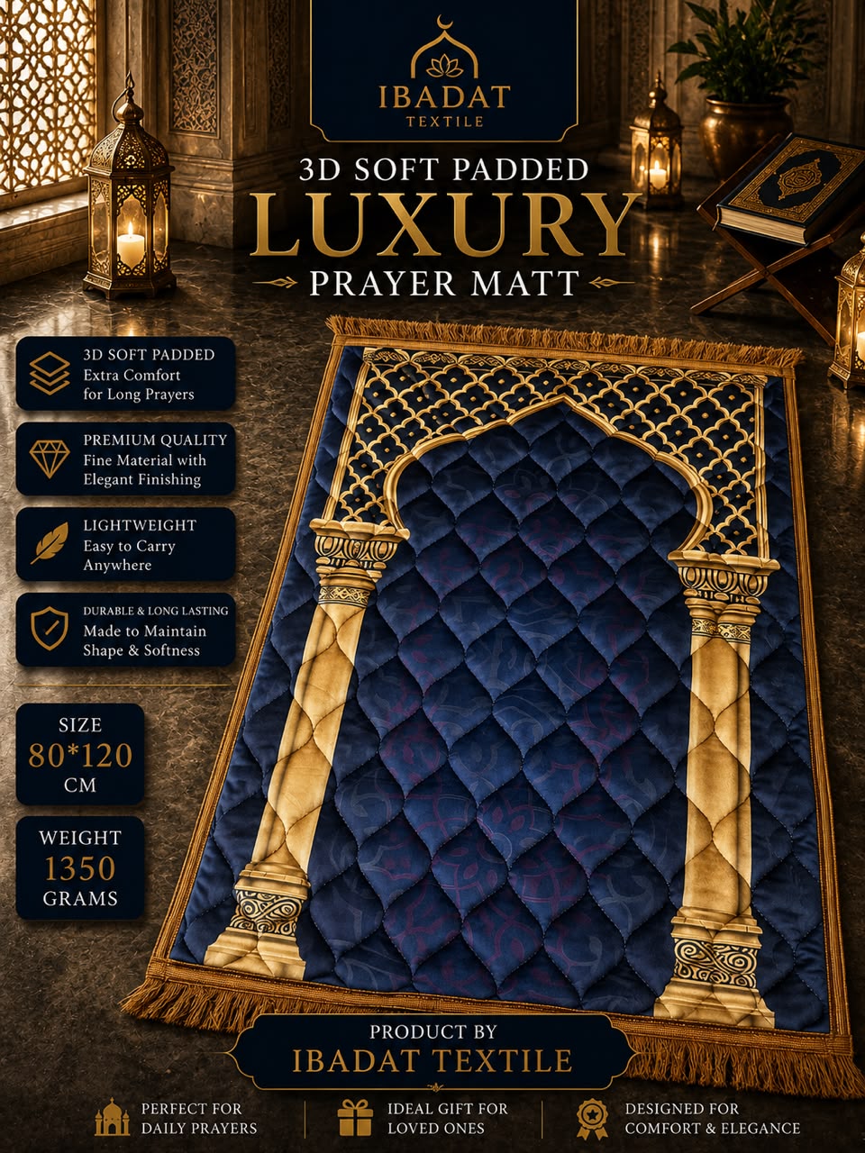 Diyarul Hafiz Premium Prayer Mat (Janamaz)