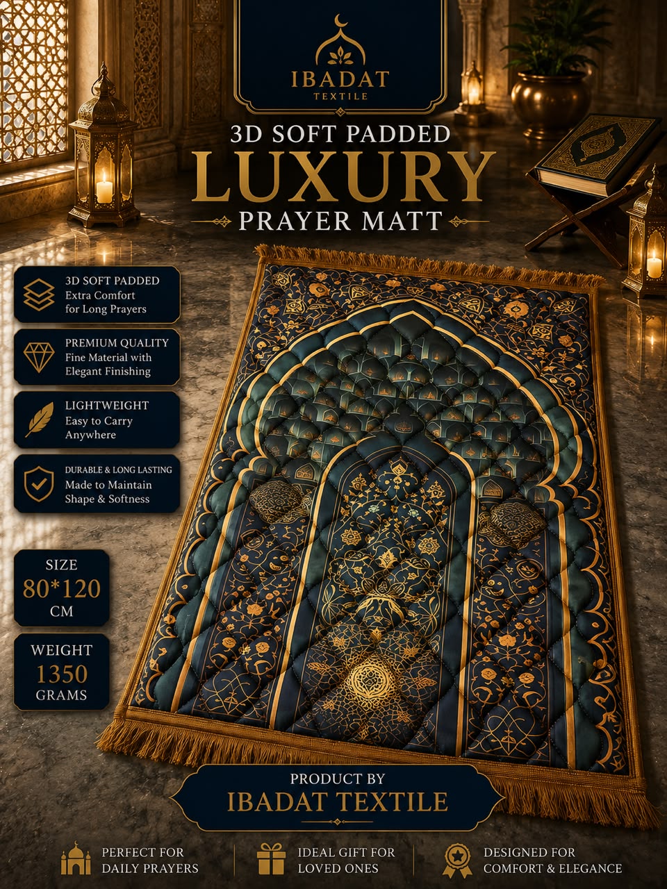 Diyarul Hafiz Premium Prayer Mat (Janamaz)
