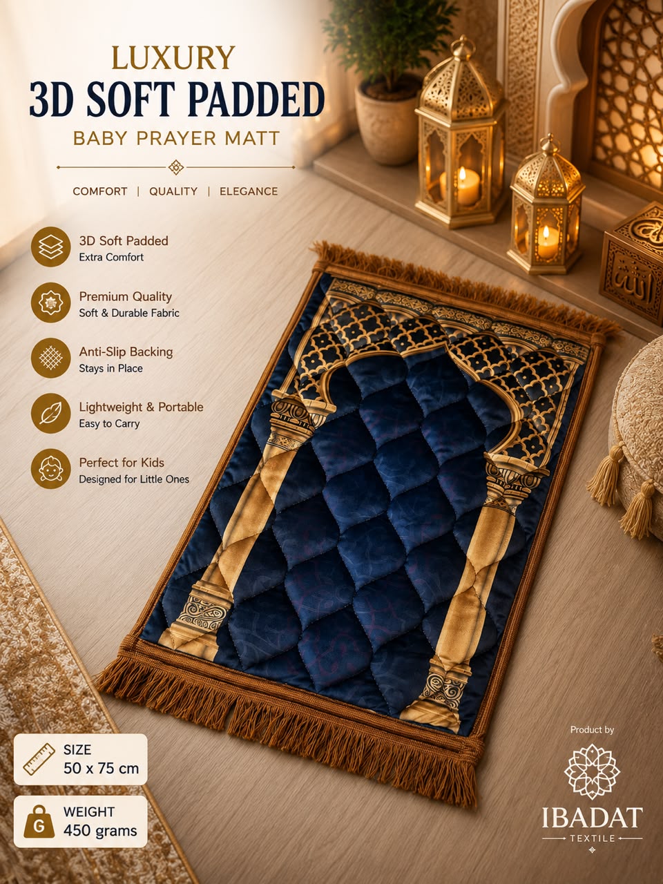 Diyarul Hafiz Premium Prayer Mat (Janamaz)