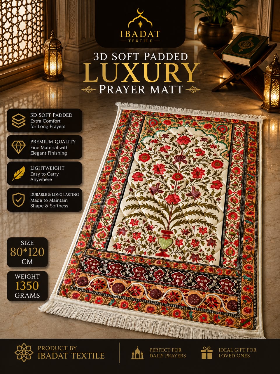 Diyarul Hafiz Premium Prayer Mat (Janamaz)